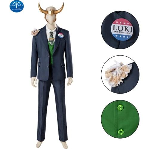 2021 New Costume The Dark World Loki Cosplay Costume Halloween Carnival Costume Men Style Halloween Costumes Movie TV Sets