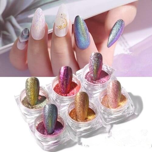 6 Color Suit New High Quality Fashion Color Japanese Style Sand Gold Glitter Color Set DIY Nail Supplies Decoration