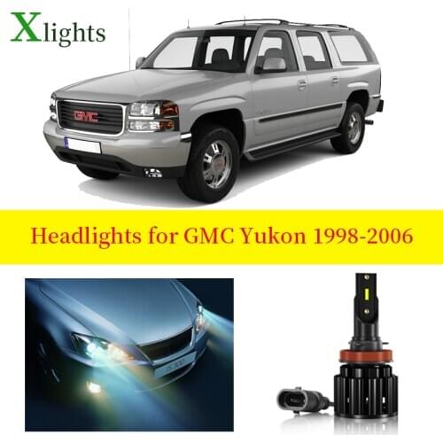 Xlights Car Bulb For GMC Yukon 1998 1999 2001 2002 2003 2004 2005 2006 Led Headlight Low High Beam Canbus Lamp Accessories Part