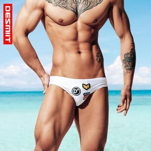 Desmiit Brand Swim Breifs With Cup Swimwear Men Brief Sexy Swimsuit Swimming Trunks For Bathing Man Swimming Shorts