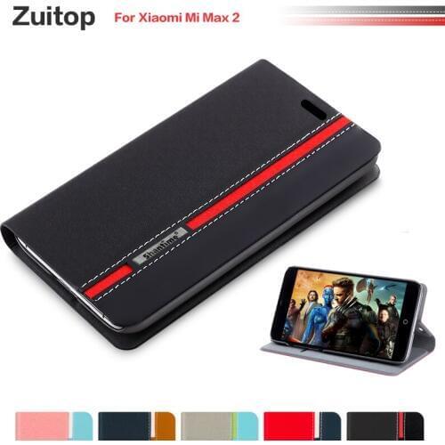 Cowboy PU Leather Phone Bag Case For Xiaomi Mi Max 2 Flip Case For Xiaomi Mi Max 2 Business Case Soft Silicone Back Cover