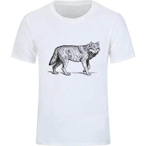 Hip Hop 2020 Wolf Funny Men Witcher Damian T Shirt Wolf Fashion Trump Eminem Homens Lillard Jersey Flamengo MALE T SHIRT T-SHIRT