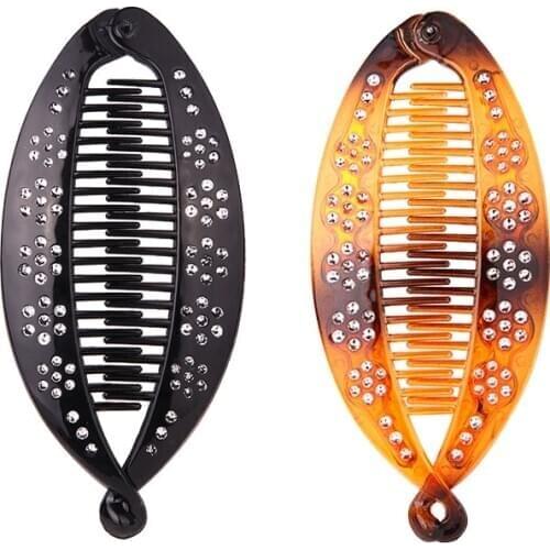 Hot Sale Hair Claws Fish Shape Banana Barrettes Black Brown turtle Hairpins Hair Accessories For Women Hair Clips Clamp ACC46