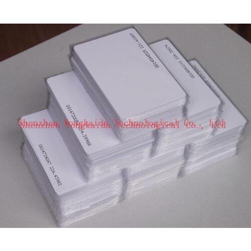 Wholesale 500pcs/lot 125KHz rewritable R80 RFID card Atmel T5567/T5577/T5557 Blank card id card