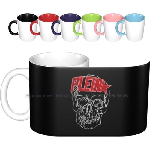 Plein Skull Star Ceramic Mugs Coffee Cups Milk Tea Mug Skull Trend Brandit Creative Trending Vintage Gift Bottle Cup