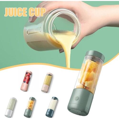 Hot Sale Mini Electric Juice Cup USB Rechargeable 304 Stainless Steel Blades Portable Blender For Shakes Smoothies and Juice Cup