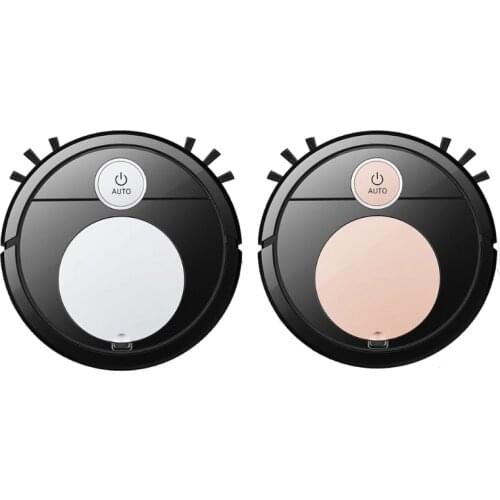 Mini Wireless Auto Robotic Vacuums With Cleaning Timer No Dead Ends Super Quiet Wet/Dry Use for All Flat Floor