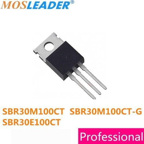Mosleader 50pcs TO220 SBR30M100CT SBR30M100CT-G SBR30E100CT SBR30M100 SBR30E100 High quality