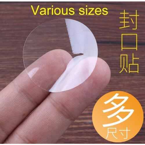 Free shipping stickers memo tags stickers waterproof seal PVC transparent round sticker dot sticker sealing plastic paste