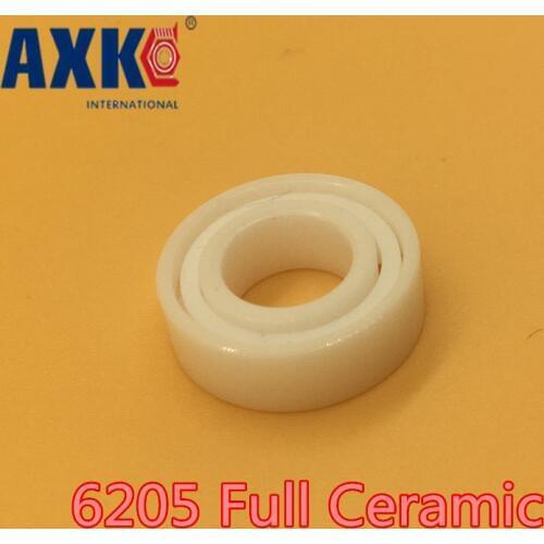 2019 Rushed New Rolamentos Axk 6205 Full Ceramic Bearing ( 1 Pc ) 25*52*15 Mm Zro2 Material 6205ce All Zirconia Ball Bearings