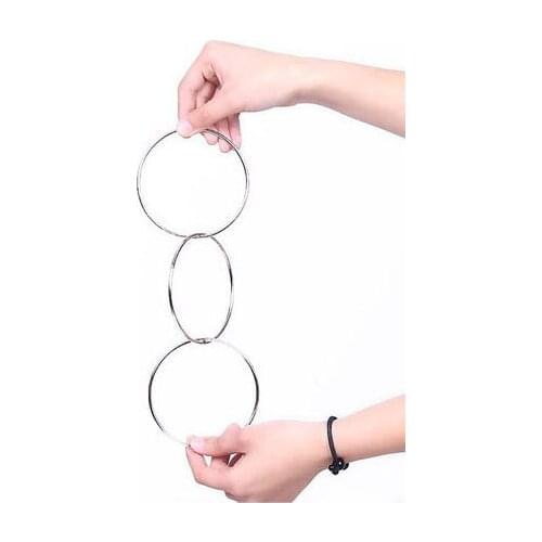 2021 New Hot Sell Children Educational Toy Linking Rings Props Gimmick Close Shot The Stage Toys Magic Show 2021