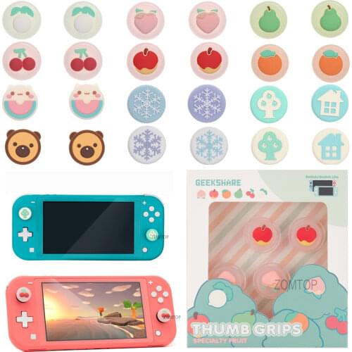 New Cute Girl Love Thumb Stick Grip Cap Joystick Cover for Nintendo Switch NS Lite Joy-Con Controller Nintend Thumbstick Case