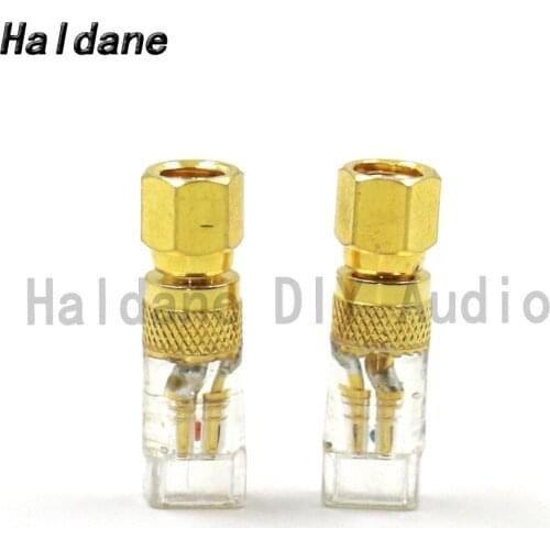 Haldane one pair Headphone Plug for HE400 HE500 HE600 HE300 HE560 Male to MMCX/0.78MM Female Converter Adapter