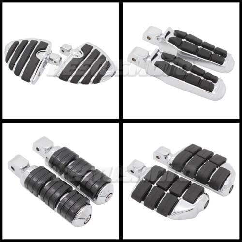 Motorcycle Front & Rear Foot Pegs Footrests For Yamaha Dragstar V-Star DS250 XVS250 Virago XV 250 XV250 Footboards Floorboards