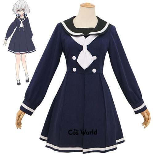 ZOMBIE LAND SAGA Konno Junko JK School Uniform Sailor Suit Dress Outfit Anime Cosplay Costumes