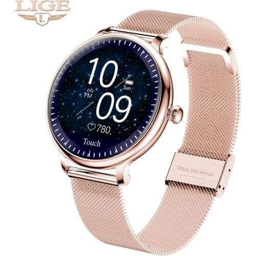 LIGE Fashion Smart Watch Women smartwatch Waterproof Fitness Tracker For Android ios Sports Smart Band Reloj inteligente mujer