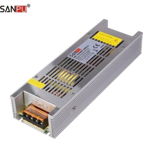 SANPU SMPS 12v dc 250w LED Power Supply 20a Constant Voltage Switching Driver 220v 230v ac to dc Lighting Transformer Fanless