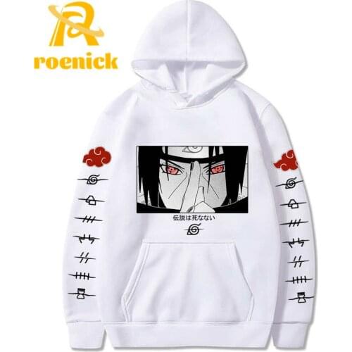 ROENICK Anime Hoodie Sweatshirts Men Women Casual Fashion Japanese Harajuku Cartoon Loose Hoodies Pullovers Unisex Streetwear