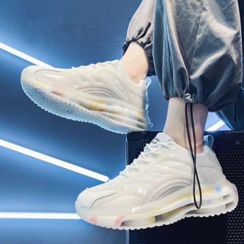 Daddy Shoes Mens Summer Breathable White Shoes Mens 2021 New Trend Student Sports Running Shoes Casual Trendy Shoes