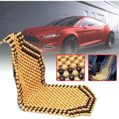 Universial Summer Cool Wood Wooden Bead Seat Cover Massage Cushion Chair Cover Car Auto Office Home 2 Colors