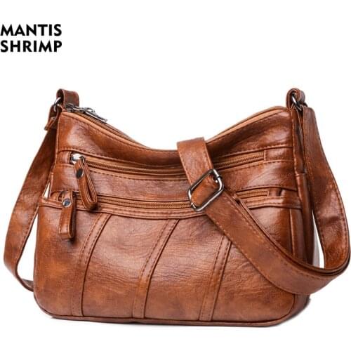 Womens Bag New 2021 Trend Black Bag Womens High Quality PU Leather Crossbody Bag for Women Bags Female Messenger Bags Hobos