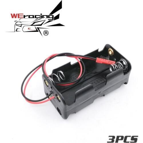 3pcs Receiver Battery Case Box 4 x AA Battery Insert Compartment for 1/8 1/10 RC Model HSP S213
