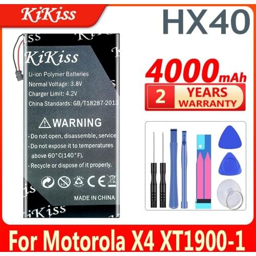4000mAh HX40 Battery for Motorola MOTO X4 MOTOX4 XT1900-1 XT1900-2 XT1900-3 XT1900-4 XT1900-5 XT1900-6 -7 Battery + Gift Tools