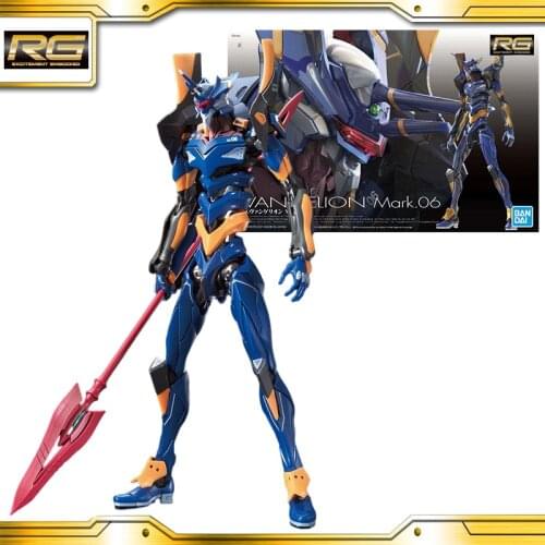Bandai Original Rg Eva Mark.06 Nagisa Kaworu Anime Action Collection Assembled Figures Model Toys