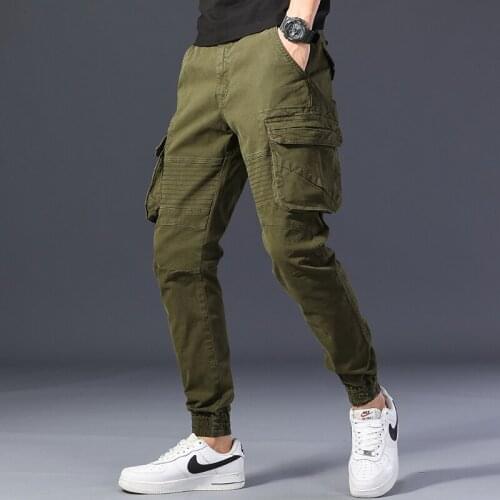 Spring Black Mens Cargo Pants Army Long Hip Hop Streetwear Trousers Men Casual Harem Mens Track Pants Kargo Pantolon Erkek