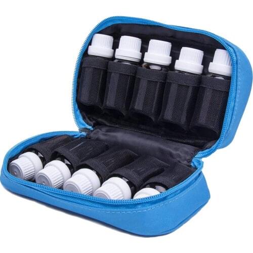 10 Slots Essential Oil Bottle cotton Storage Bag 5ML,10ML,15ML for DoTERRA Travel shockproof Portable Perfume Hanging Organizer