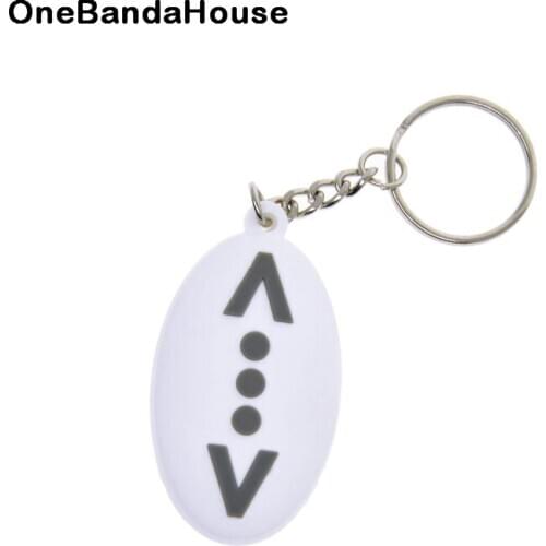 OneBandaHouse Custom Design Decorate Gift Oval Shaped 2D Soft PVC Keychain