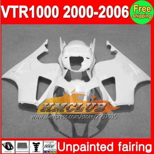 Body Unpainted Full Fairing Kit For HONDA RC51 VTR1000 RTV1000 SP1 VTR 1000 SP2 2000 2001 2002 2003 2004 2005 2006 Fairing