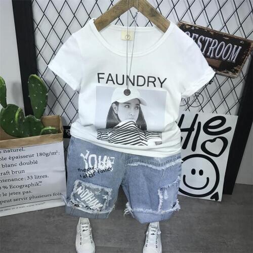 Summer Boys Clothing Set Children T-Shirt + Shorts Kids 2pcs Sport Suits Boys Tracksuits Costume Kids Clothing Boys Sets 2-6Year