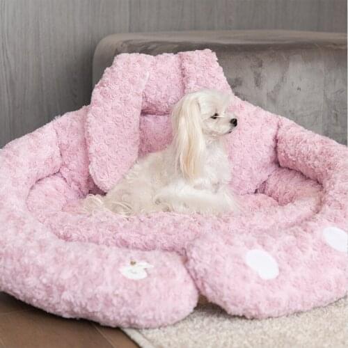 Rabbit Panda Hug Nest Pet Four Seasons Universal Warm Small Dog Supplies Doghouse Cathouse Closed Dog Bed