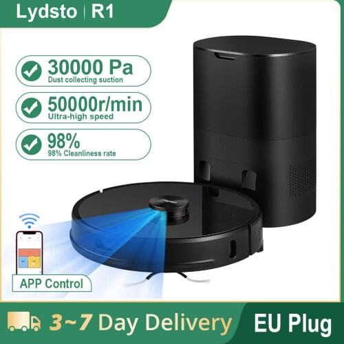 Lydsto R1 Scrubber Vacuum Cleaner Robot Washing Floor Carpet Wet and Dry Robot Vacuum Cleaner for Home Smart Auto Dust Collector
