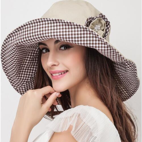 New Arrival Summer Sun Visor Hat Women Folding Sun Cap Wide Brim Protection Uv Visor Hat Outdoor Travel Leisure Cap B-7675