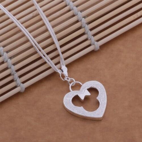 Wholesale High quality silver plated Fashion jewelry chains necklace pendant WN-507