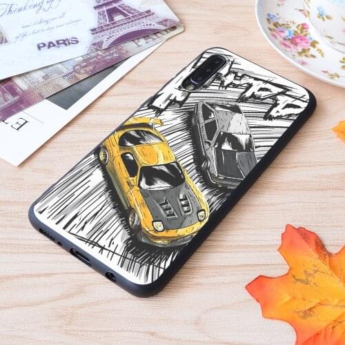 Initial D Style Artwork Rx7 Vs Ae86 Print Soft Silicone Matt Case For Samsung Galaxy S Note and Galaxy A