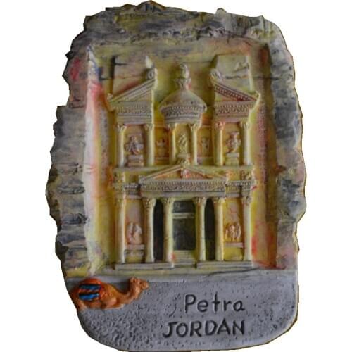 Petra, Jordan Aromatherapy Cold Porcelain Hand-Painted 3D Fridge Magnets World Travel Souvenirs Refrigerator Magnetic Sticker