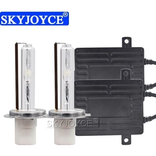 SKYJOYCE 100W Car Headlight Kit Xenon 12V 24V HID Ballast Kit For Truck Boat 100W D2H H1 H3 H11 HB3 HB4 H7 Auto Headlamp Bulbs
