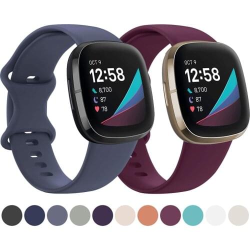 Replacement Band For Fitbit Versa Lite Starp Soft Silicone Waterproof Wrist Accessories Strap For Fit bit Versa 2 Bracelet
