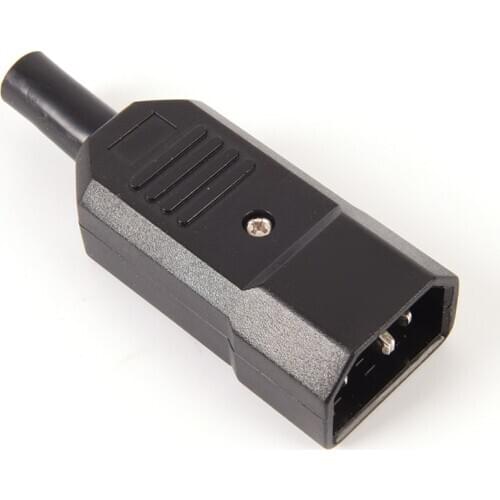 PDU Socket Standard IEC320 C14 Power Cable Connector Male Plug Adapter