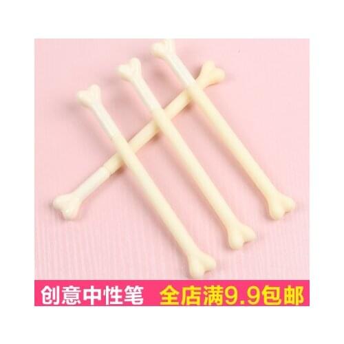 10pcs Cute cartoon creative bone gel pen sign pens Office writing Gel Pen free shipping