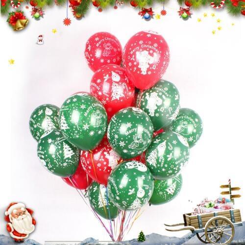 100pcs/lot Christmas Tree Latex Balloons Inflatable Toys Birthday Party Wedding balloons Christmas Decorations Party Supplies