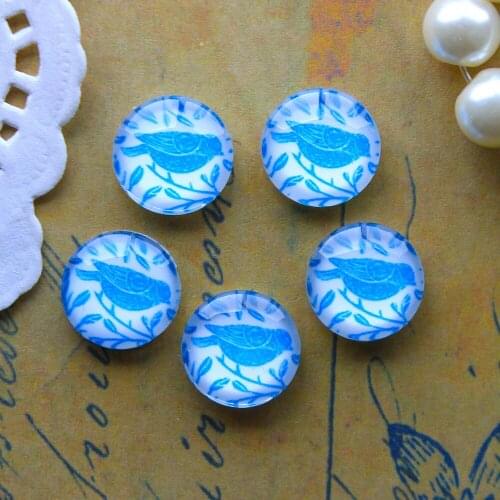 12mm 25mm 14mm 16mm 18mm 20mm Photo Glass Cabochons Round Cameo Set Handmade Settings Stone Animals 27