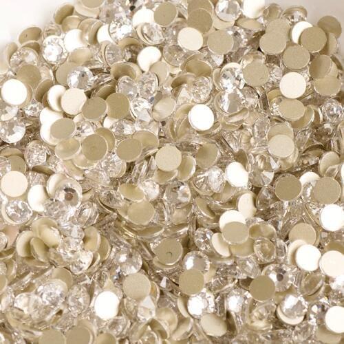 YANRUO 2058NoHF Clear Crystal FlatBack Rhinestones Non Hotfix Crystal Stones Strass Rhinestone Painting Arts Crafts Sewing