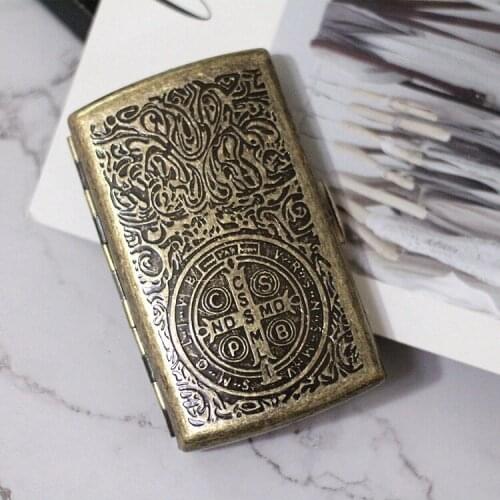 5-8cm Hold 12-20 Cigarette Constantine US Marines Portable Cigarette Case Tobacco Case Cigarette Storage Smoking Accessories