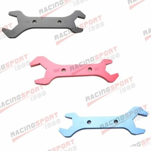 AN -16 AN16 / AN -12 AN12 Double Ended Wrench Spanner CNC Billet Aluminum Black/BLUE/RED