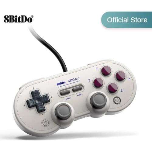 8BitDo Wired SN30 Pro USB Gamepad for Nintendo Switch Windows Raspberry Pi G Classic