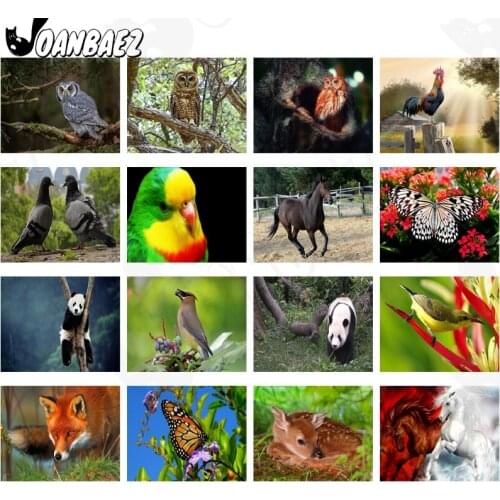 Flower Butterfly Rooster Diamond Painting Animal Panda 5D Diy Wall Art Sticker Diamond Embroidery Home Decoration Gift